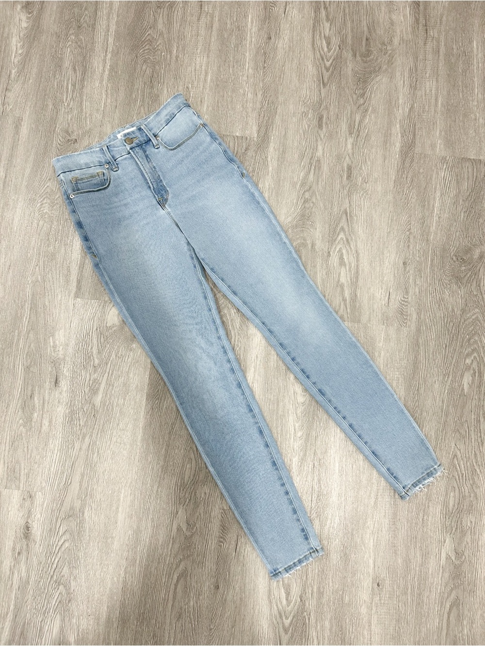 Good American Light Blue High-Rise Skinny Jeans